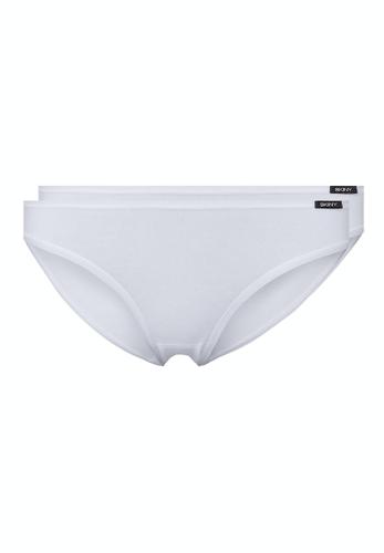 Skiny Damen Rio Slip 2er Pack Cotton Advantage Weiß 42
