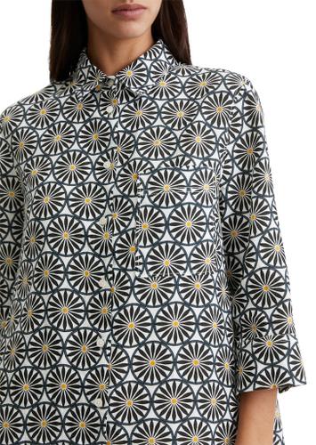 Leinenkleid relaxed 36 Relaxed Fit - Multi/white Cotton