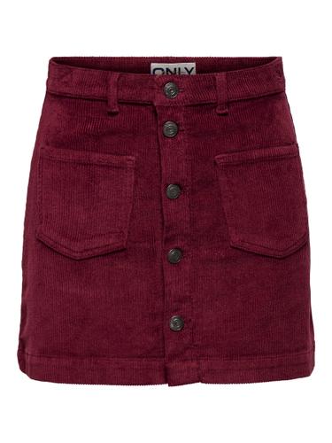 ONLAMAZING GLOBAL HW CORD SKIRT PNT NOOS S - Tawny Port