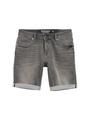 TTJOSH REGULAR SLIM Jeans Shorts mit Superstretch 33 Slim Fit - Used Light Stone Grey Denim