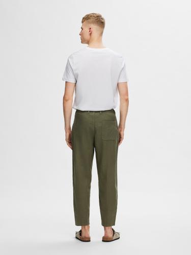 SLH180 RELAXED CROPPED MAGNUS SUN PANT S Locker geschnitten - Forest Night