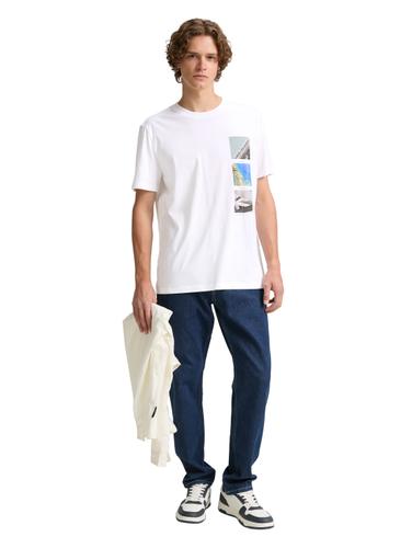 T-Shirt mit Foto-Print XXL Regular Fit - White