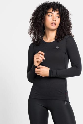 ODLO Damen Langarm Shirt BL TOP crew neck l/s MERINO 200 L in Weiß