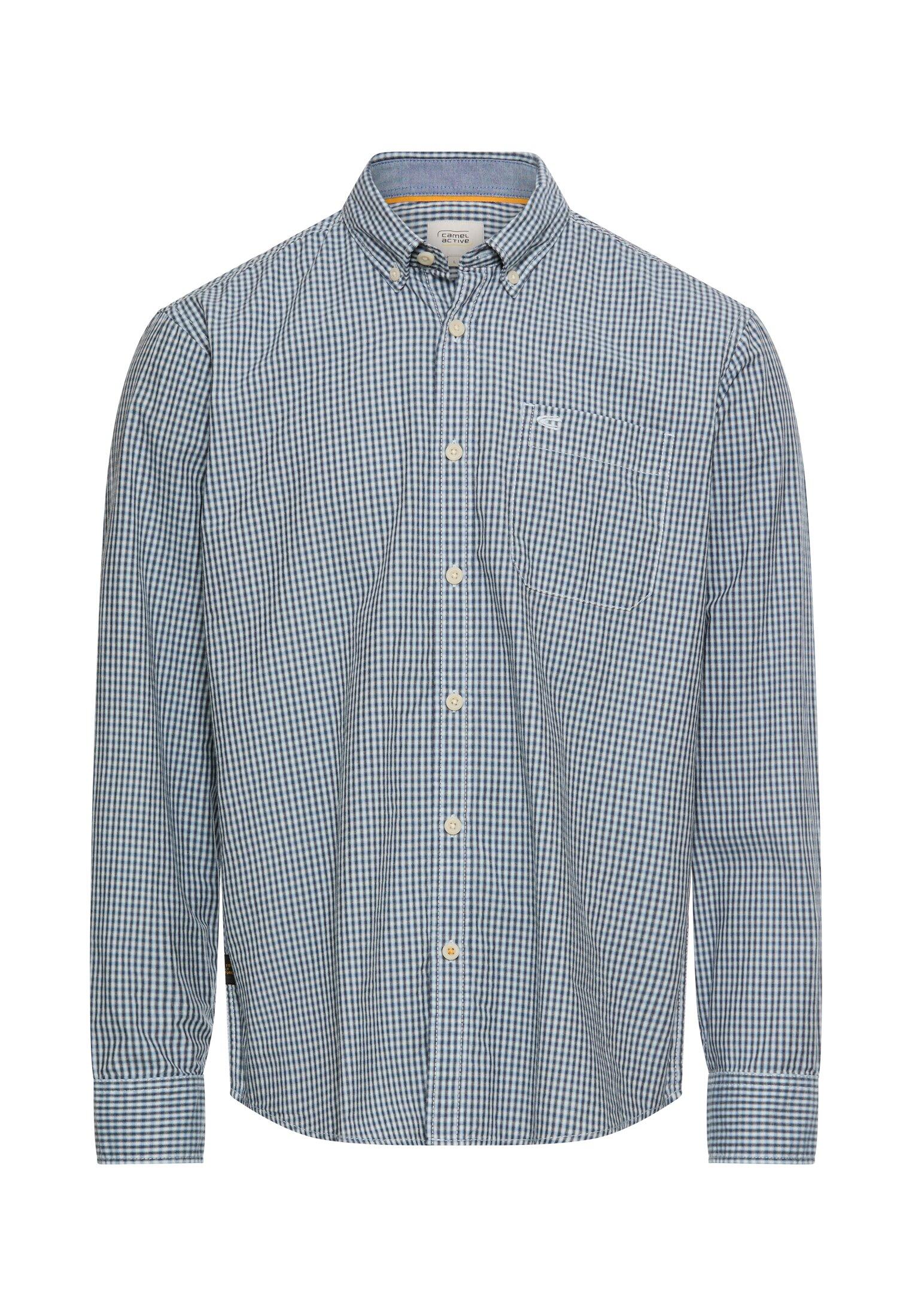 Langarmhemd mit Knopfleiste XXL Regular Fit - Dark Navy