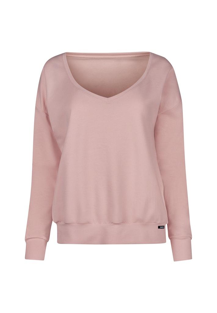 Skiny Damen Shirt langarm Night In Mix & Match Rosa 40