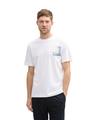 T-Shirt mit Print XXL Regular Fit - White