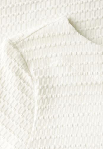 T-Shirt mit Struktur 38 - Off White