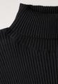 Basic Rollkragen-Pullover 38 - Black