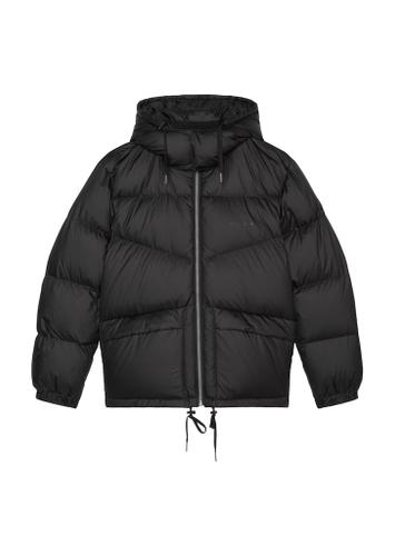 Puffer-Daunenjacke regular M - Black