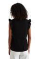 Volant-T-Shirt regular Blau XL