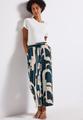 Gemusterte Wide Leg Hose 42/7/8 Hosen - Tide Blue