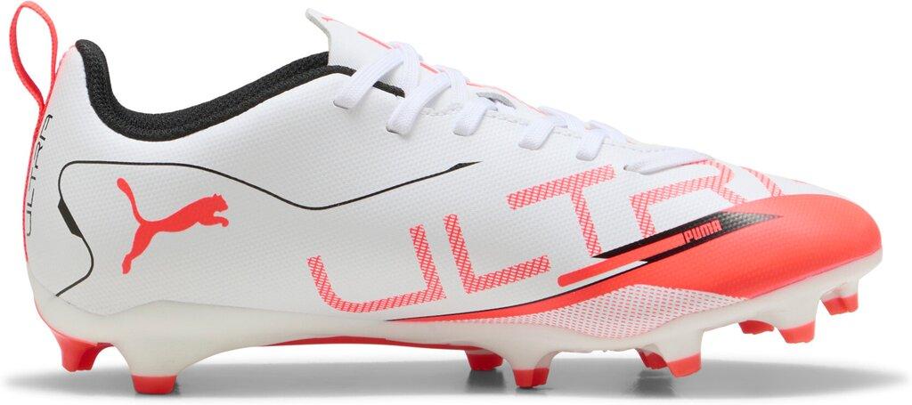 PUMA Kinder Fussball-Rasenschuhe ULTRA 5 PLAY FG/AG Jr 38 ½ in Weiß
