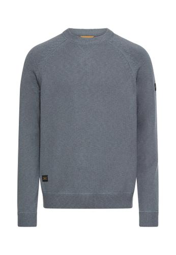 Strickpullover mit Rundhalsausschnitt XL Regular Fit - Stormy Blue