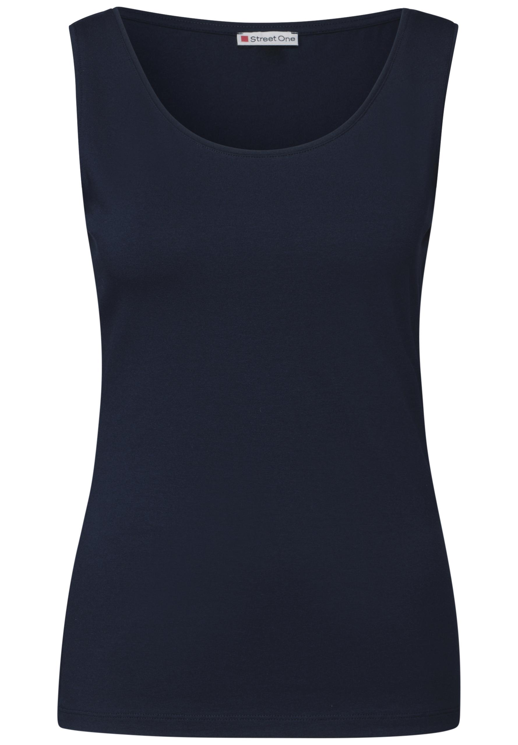 Basic Top in Unifarbe 42 - Deep Blue