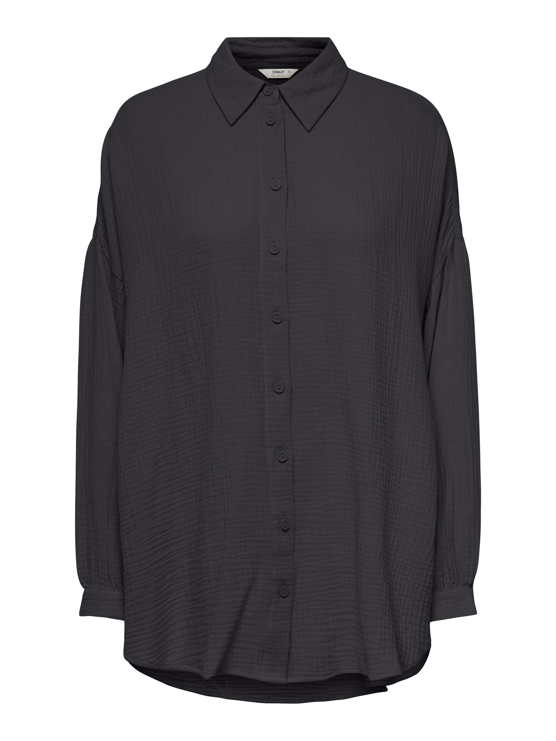 ONLTHYRA LIFE OVERSIZED SHIRT NOOS WVN Schwarz S