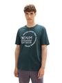 Basic T-Shirt mit Logo-Print S Regular Fit - Dark Green