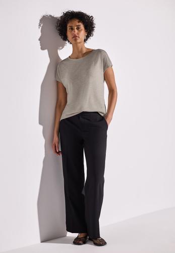 Shirt mit Spitzendetail 36 - Moonstone Sand