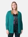 Lange Basic-Strickjacke 46 Figurumspielend - Dark Smaragd