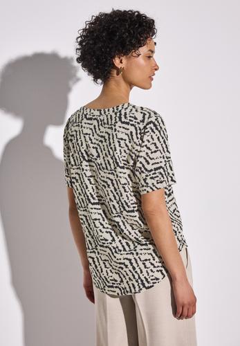 Bedruckte Bluse 36 - Moonstone Sand