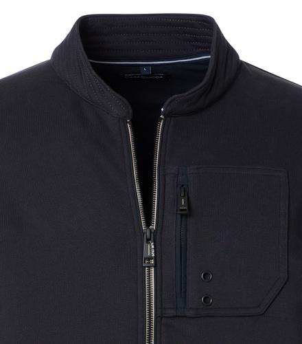 Sweatjacke XXL Basic Circular Knit - Blau