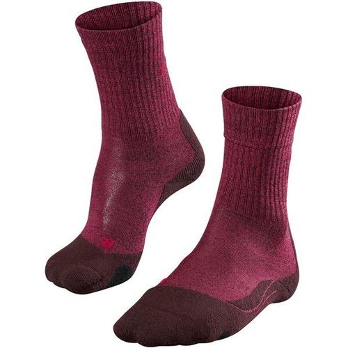 FALKE TK2 Explore Wool Damen Trekking 37-38 - Burgundy