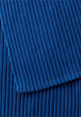 Strickschal aus Organic Cotton OS - True Blue
