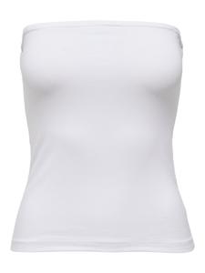 ONLLIVE LOVE LIFE TUBE TOP JRS XL Normal geschnitten - White