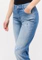 3508143-3488 DARLEEN CROP TU FRINGE 36/30 7/8 STRAIGHT FIT - Light Blue Used Destroyed