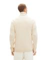 Troyer Strickpullover mit recyceltem Polyester XL Regular Fit - Vintage Beige