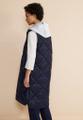 Gesteppte Long Weste Blau 38