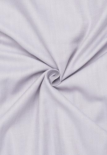 Hemd Fischgrat Langarm 42/Langarm - 65cm MODERN FIT - Grau
