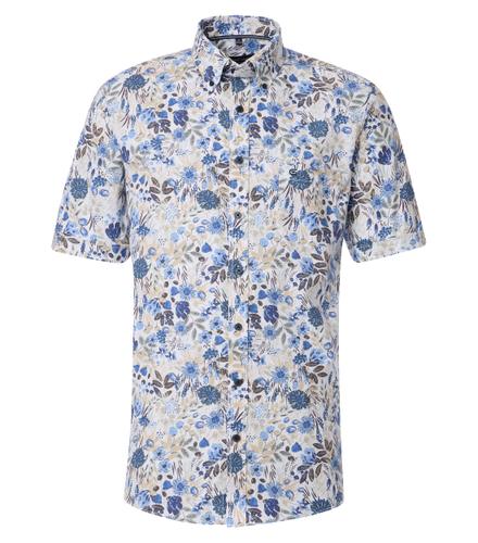 Freizeithemd Kurzarm XXL Comfort Fit - Blau