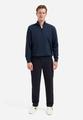 Pullover Half Zip 2 Coloured Melange XXL Regular Fit - Navy