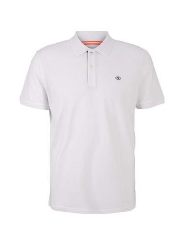 Piqué Poloshirt aus Baumwolle XXL Regular Fit - White