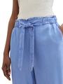 Paperbag Hose S Tapered Fit - Bright Mid Blue Chambray