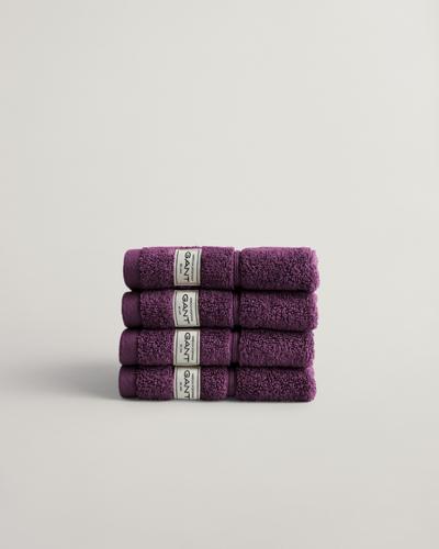 Premium Handtücher 30 x 30 im 4er-Pack 30X30 - Deep Plum