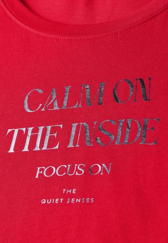 Softes Shirt mit Wording Rot 42