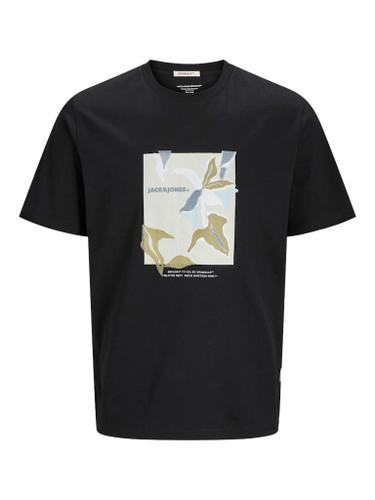 JORALMERIA FRONT TEE SS CREW NECK Schwarz L