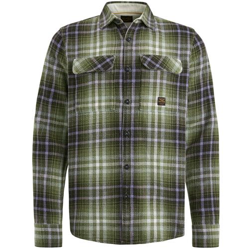 Long Sleeve Shirt Heavy Twill Check M Relaxed Fit - Rosin