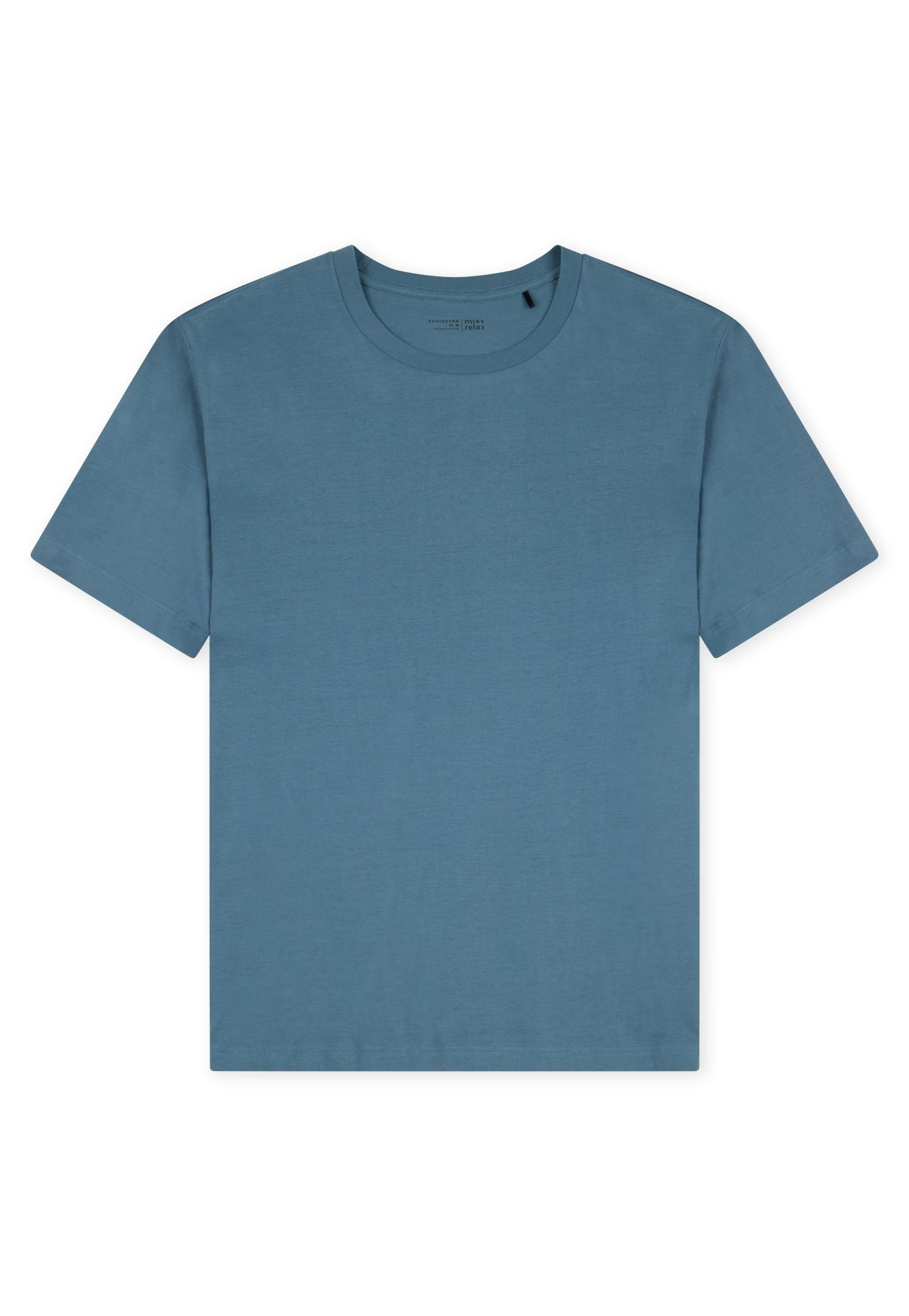 T-Shirt Rundhals 56 - Atlantikblau