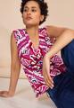 Jersey Top mit Print Rosa 40
