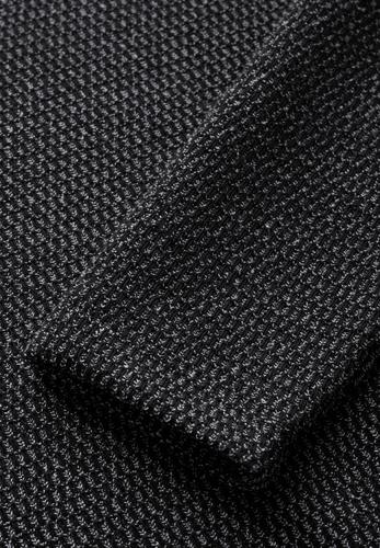 Bouclé-Kleid M - Black