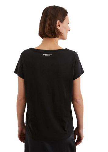 Print-T-Shirt regular XS Regular Fit - Black