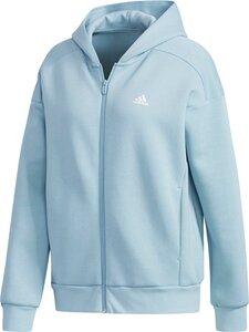 ADIDAS Damen Sport 2 Street Knit Kapuzenjacke XL in Grau