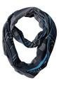 Bedruckter Loop-Schal A - Deep Petrol