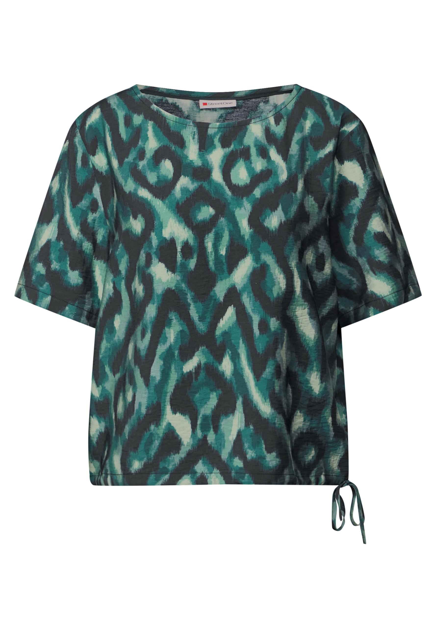 Bluse mit Print 36 - Hunter Green