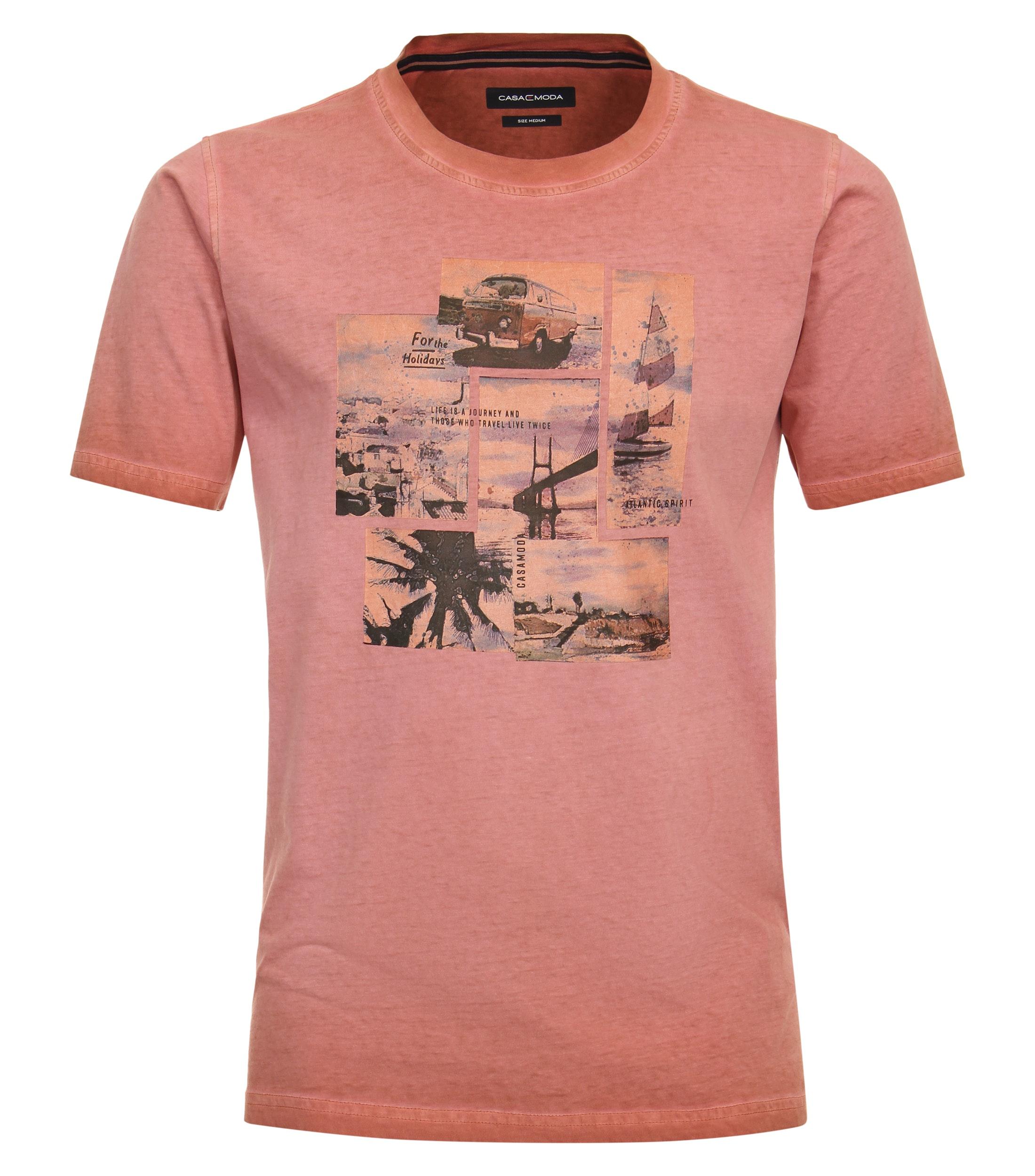 T-Shirt XL Basic Circular Knit - Orange