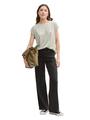 T-Shirt mit Streifenmuster XL Regular Fit - Green White Stripe