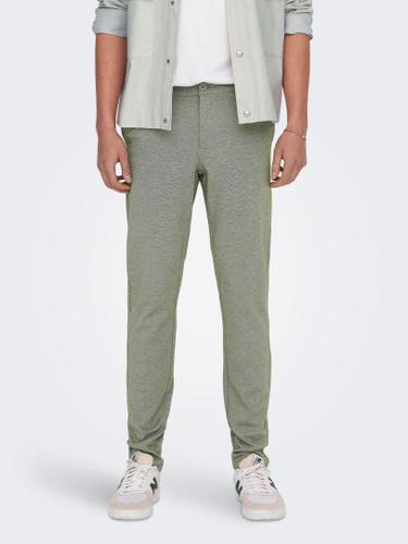 ONSMARK SLIM TAP 0209 MELANGE PANT NOOS 32/34 Verjüngter Slim Fit - Olive Night