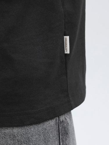 JORALMERIA FRONT TEE SS CREW NECK Schwarz L
